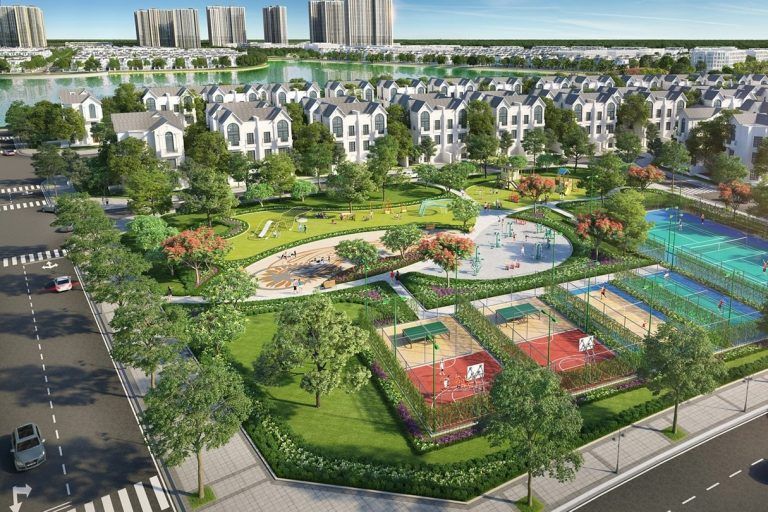 Bán nhà liền kề Vinhomes Dương Kinh  view hồ, 96m2 lớn nhất, giá tốt
